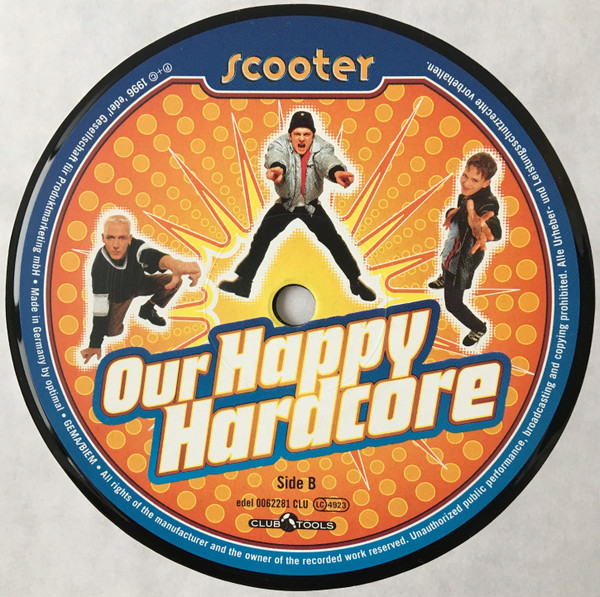 Our Happy Hardcore back label