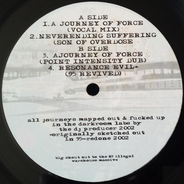 A Journey Of Force front label
