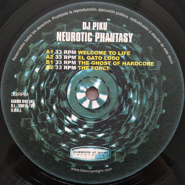 Neurotic Phantasy back label
