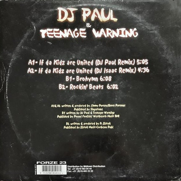 If The Kids Are United (Remixes) back cover