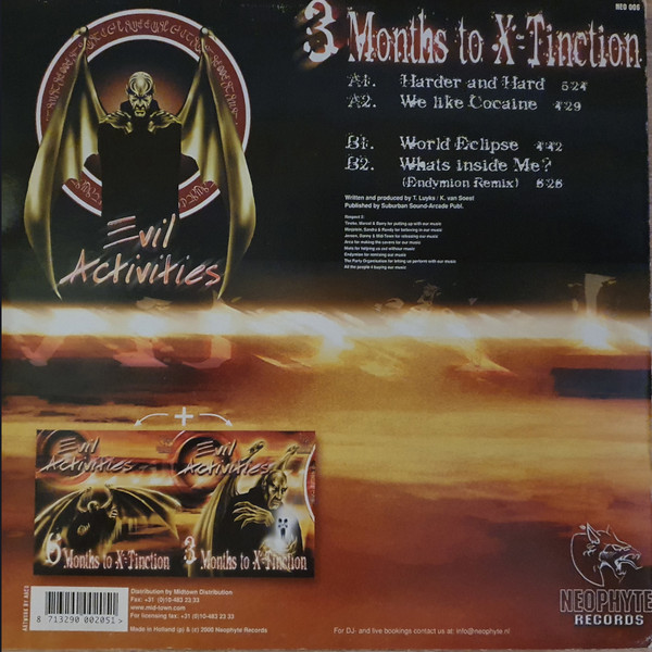 3 Months To X-Tinction back cover