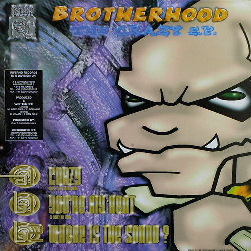 The Crazy E.P. back label