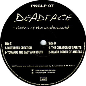 Gates Of The Underworld back label