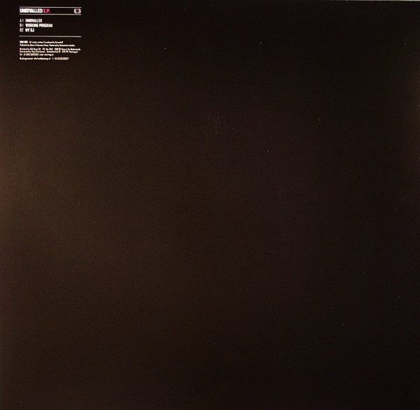 Unrivalled E.P. back cover