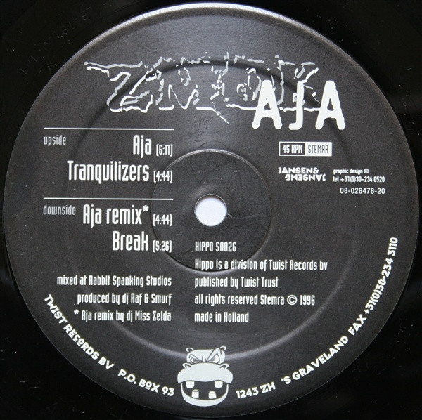 Aja front label