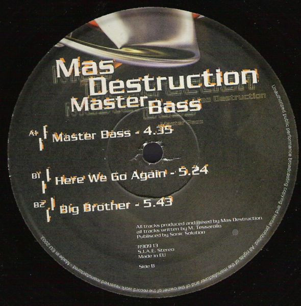 Master Bass front label