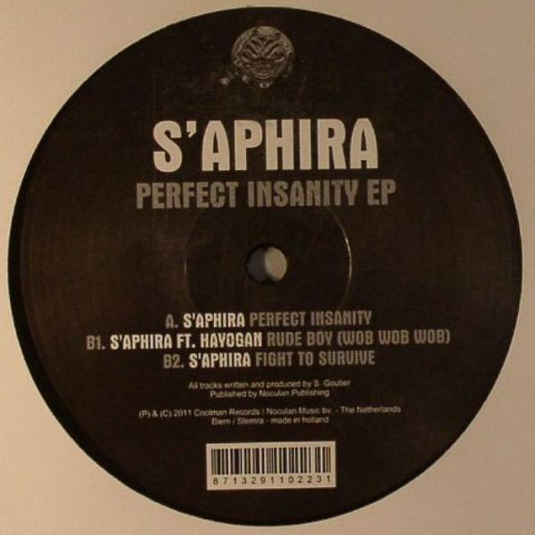 Perfect Insanity EP back label