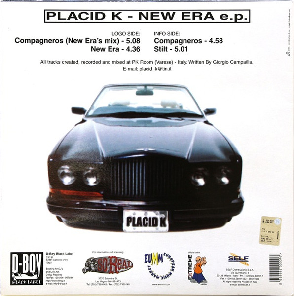 New Era E.P. back cover