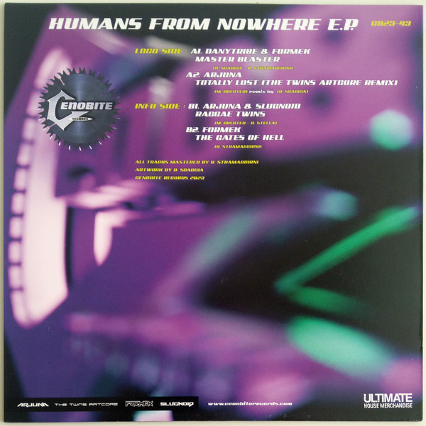 Humans From Nowhere E.P. back cover