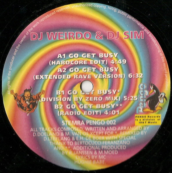 Go Get Busy front label