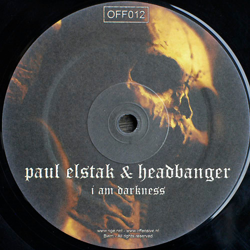 I Am Darkness front label