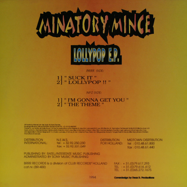 Lollypop E.P. back cover