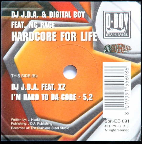 Hardcore For Life back label
