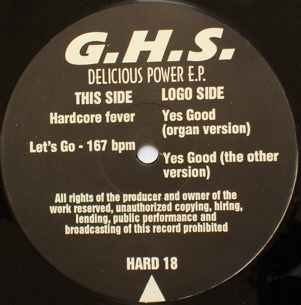 Delicious Power E.P. front label