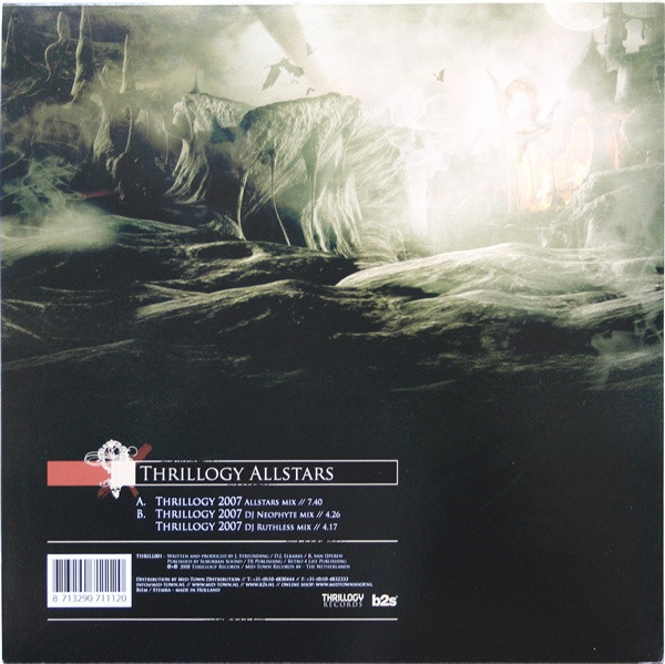 Thrillogy 2007 'The Anthem' back cover