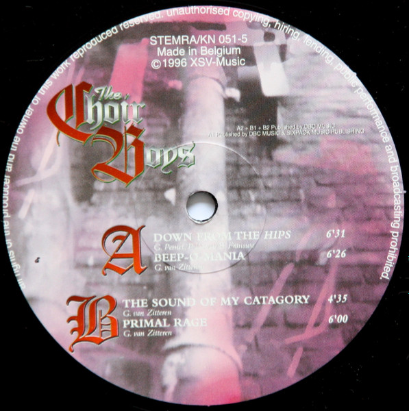 Down From The Hips front label