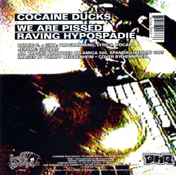Cocaine Ducks back cover