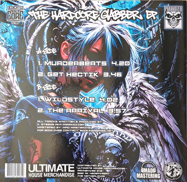 The Hardcore Gabber EP back cover