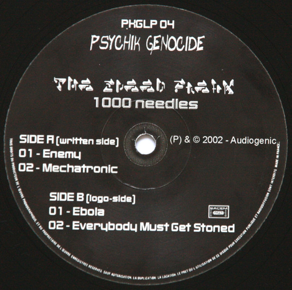 1000 Needles front label