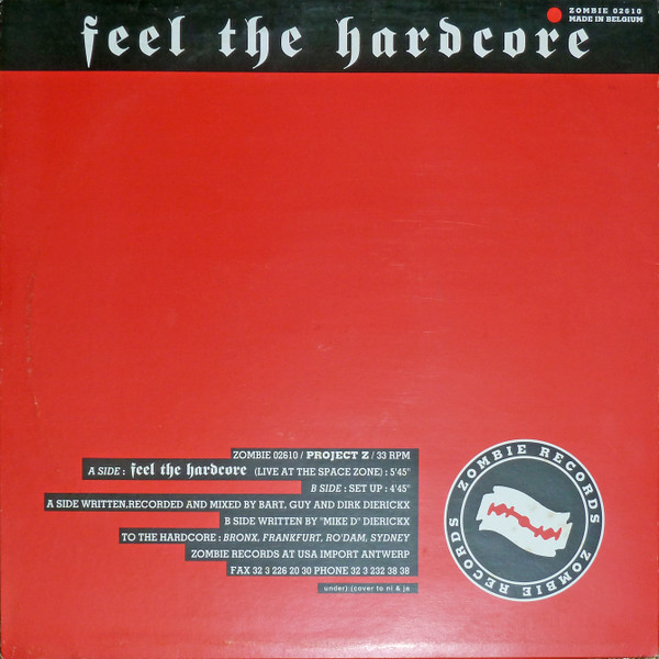 Feel The Hardcore back cover