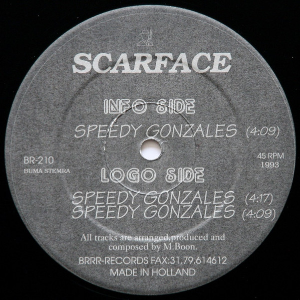 Speedy Gonzales front label