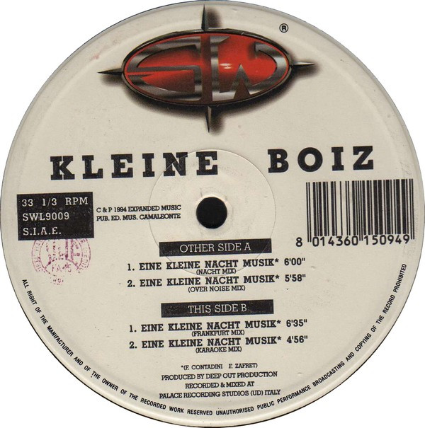 Eine Kleine Nacht Musik front label