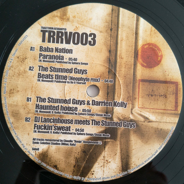 Traxtorm Revamped 003 back label