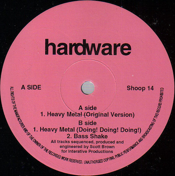 Heavy Metal / Bass Shake back cover