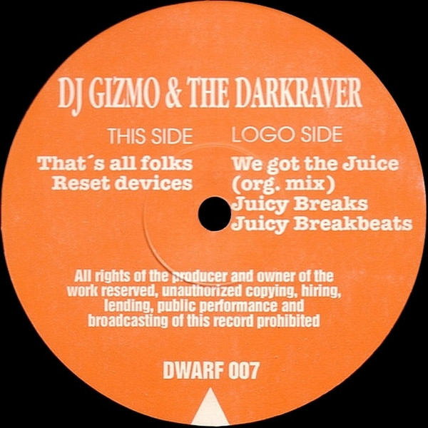 Juicy E.P. back label