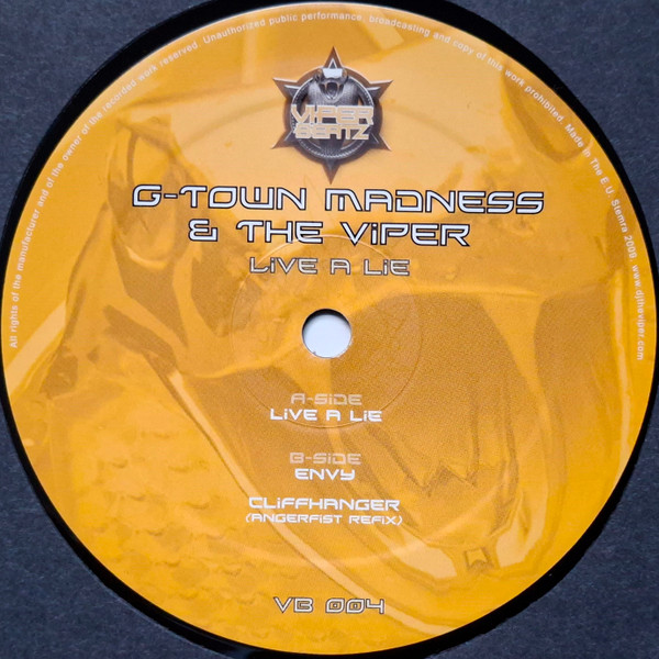 Live A Lie back label