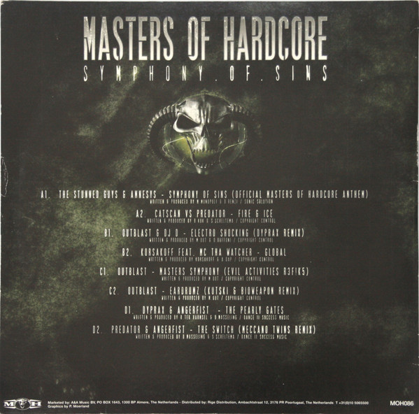 Masters Of Hardcore - Symphony Of Sins back cover