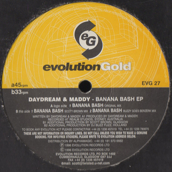 Banana Bash EP front label