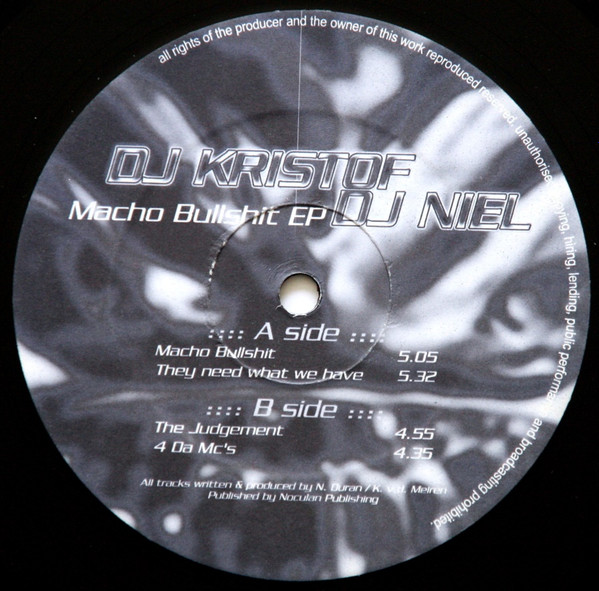 Macho Bullshit EP front label