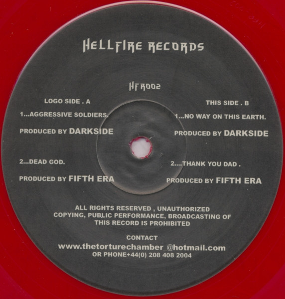 Tortured E.P front label