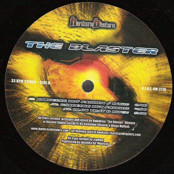 Hardcore...Not Fashion E.P. front label