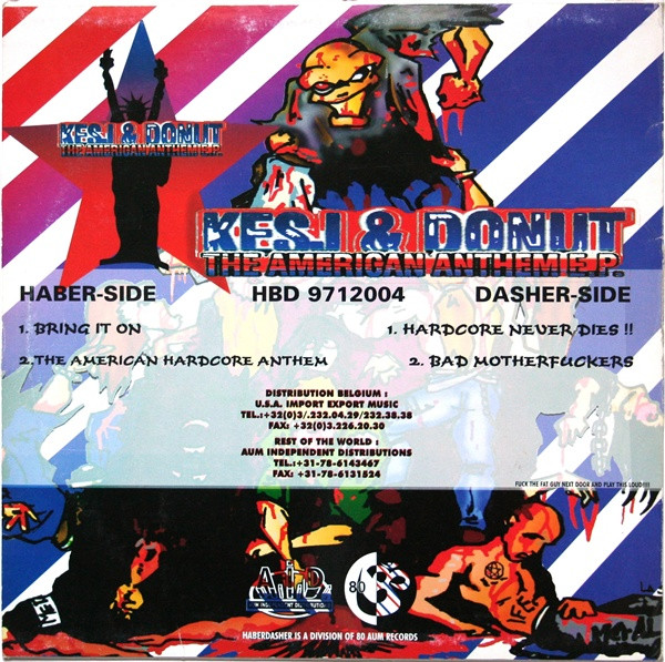 The American Anthem E.P. back cover