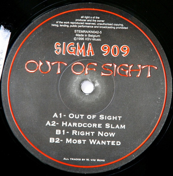 Out Of Sight front label