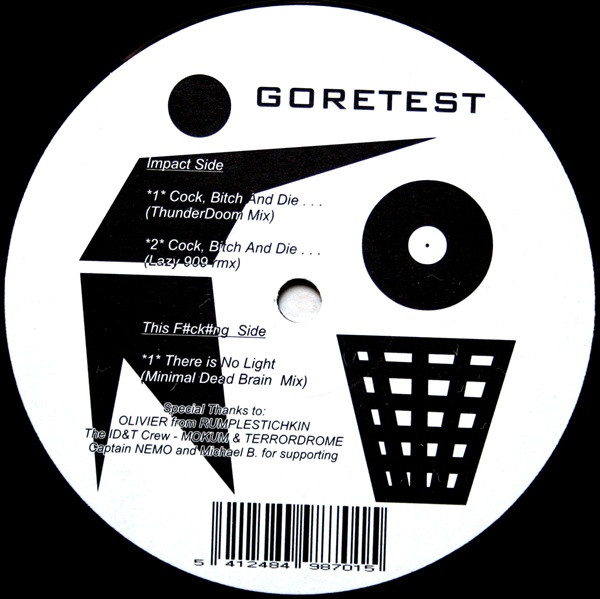 Cock, Bitch And Die... front label