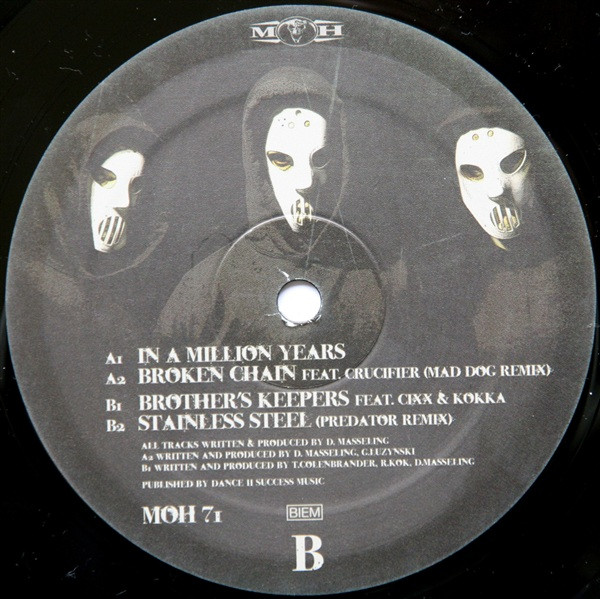 In A Million Years EP back label