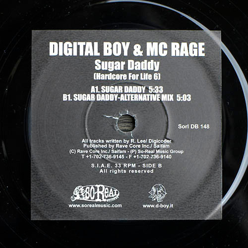 Sugar Daddy (Hardcore For Life 6) front label