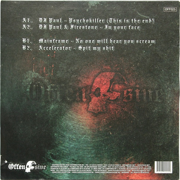 Offensive Sampler Volume 2 back cover