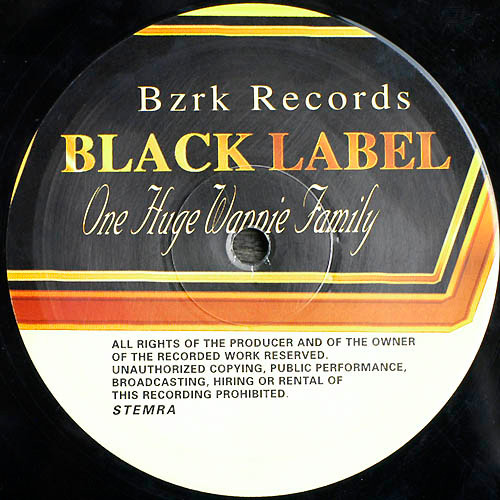 My Honbra (The Bzrk Mixes) back label