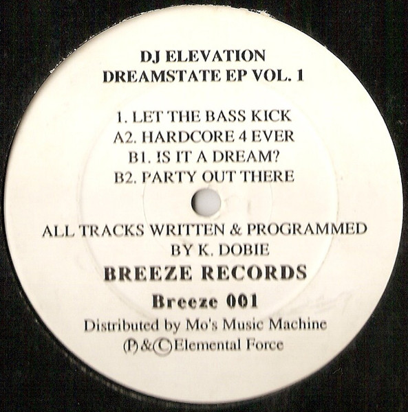 Dreamstate EP Vol. 1 back cover