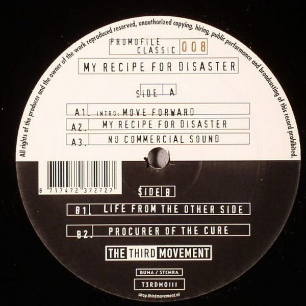 Promofile Classic 008 - My Recipe For Disaster back label