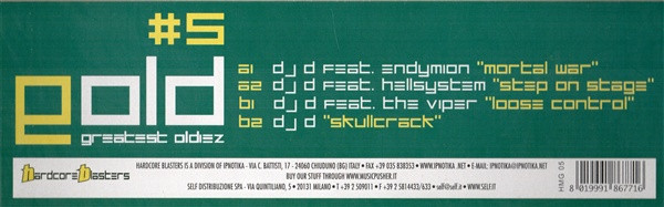 Gold : Greatest Oldiez #5 back cover
