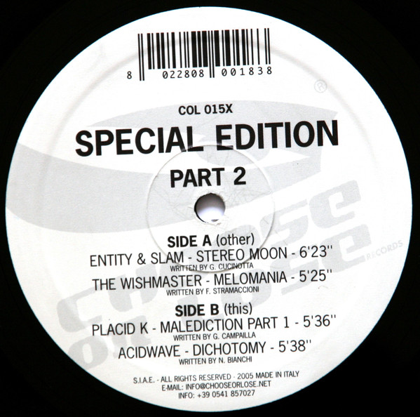 Special Edition Part 2 front label