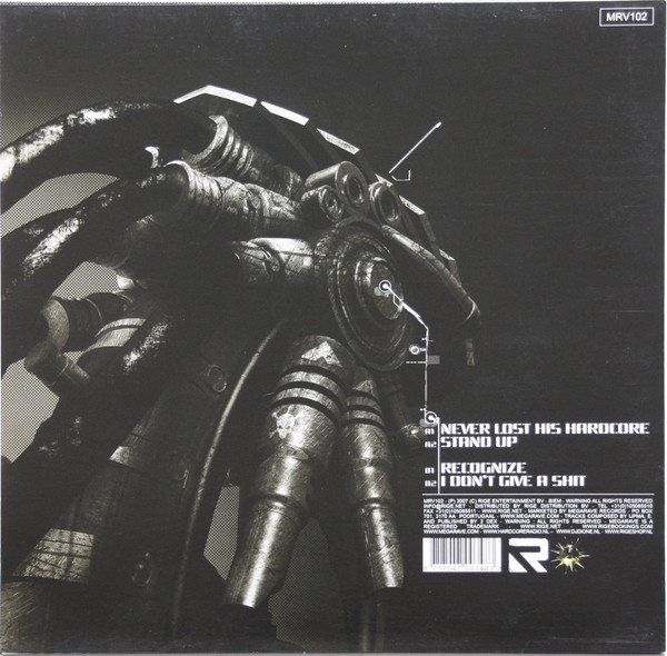 Never Lost His Hardcore back cover