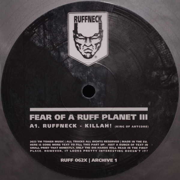 Fear Of A Ruff Planet 3 (Archive 1) front label