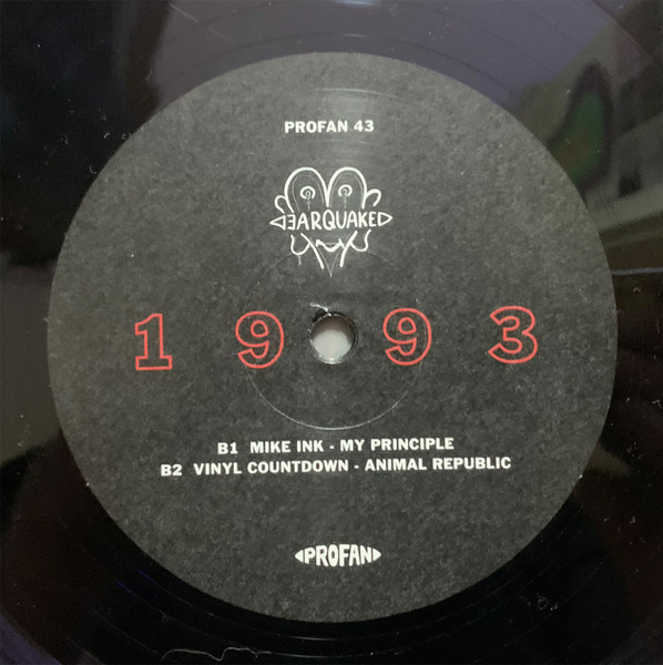 Earquake 1993 back label