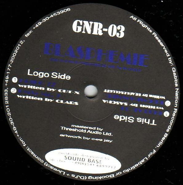 Blasphemie front cover